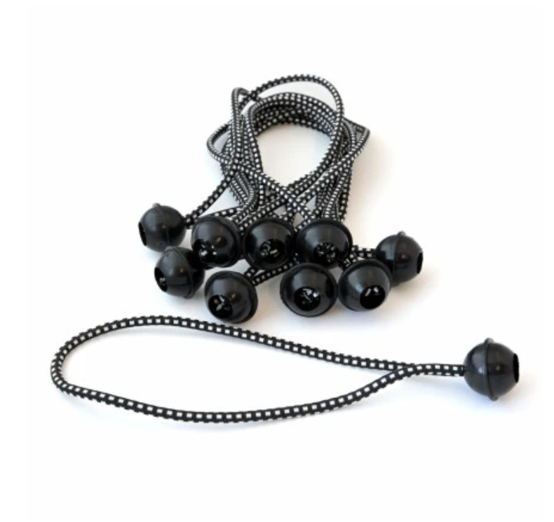 9-inch Black Ball Bungees